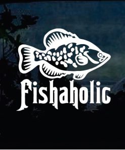 Fishing Decals - Fishaholic Sticker a1