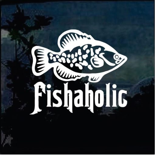 Fishing Decals - Fishaholic Sticker a1