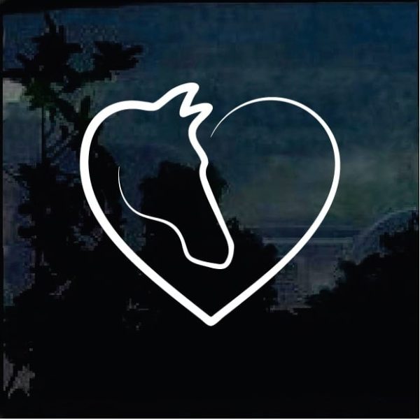 Horse Decals - Horse heart Sticker