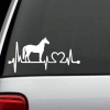 love horses Heartbeat Window decal Sticker