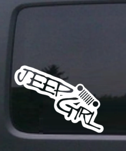 Jeep Girl Jeep A5 - Jeep Wrangler Decals