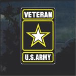 US Army Veteran Full Color Military Window Decal Stickers