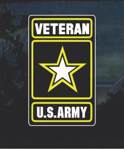 Military Decals - Army Veteran full color Sticker