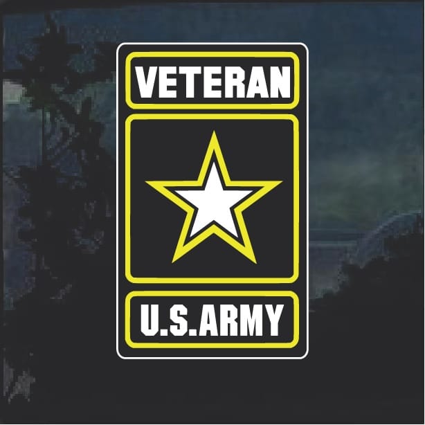 Army Stickers – Us Veteran Full Color Militarymilitary Decal | Custom ...