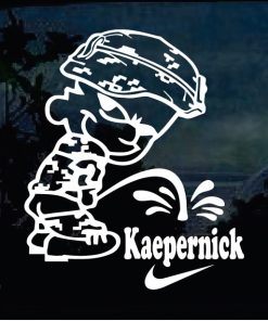 Military Decals - Calvin Pee on Colin Kaepernick