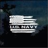 Military Decals - US Navy Weathered American flag Sticker