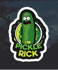 Pickle rick decal sticker