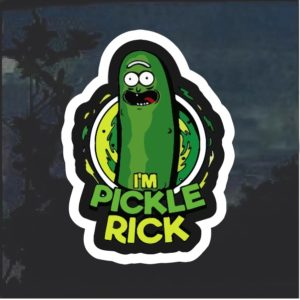 Pickle rick decal sticker