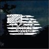 Truck Decals - Bald Eagle Weathered American Flag Sticker