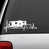 Truck Decals - Camper Heartbeat Love Sticker