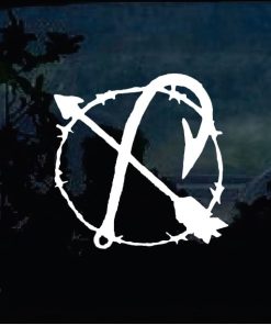 Car Decals - Barbed Wire Hook and arrow sticker