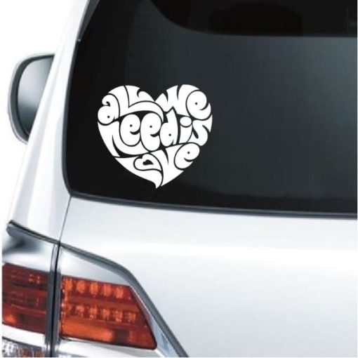 car decals - All we need is love decal
