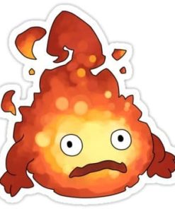 cool stickers - Ghibli Calcifer decal