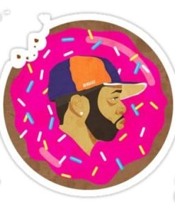 cool stickers - J Dilla Donuts decal