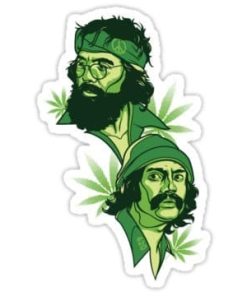 cool stickers - cheech and chong decal