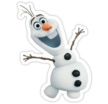 cool stickers - frozen olaf decal