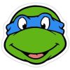cool stickers - mutant ninja turtle leanardo decals