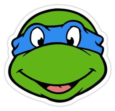 cool stickers - mutant ninja turtle leanardo decals