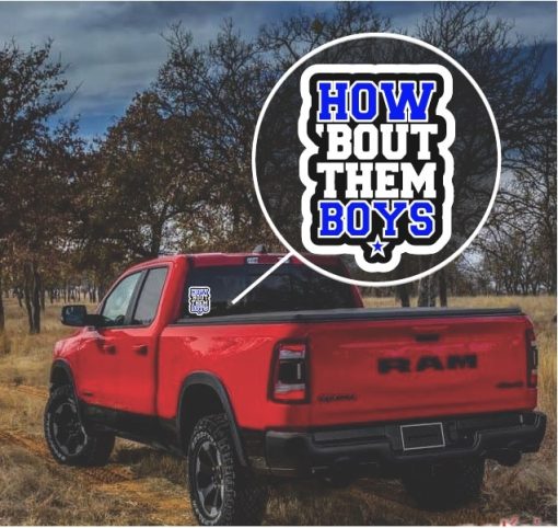 How about them Boys Dallas Truck Window Decal Sticker