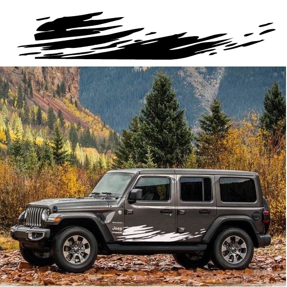 Jeep Wrangler Body Side Graphic Sticker A2 – Jeep Wrangler Decals ...