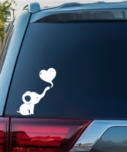 Dumbo Baby Elephant Heart Cute window decal Sticker