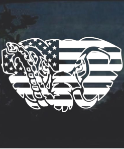 Alabama Crimson Tide University Elephant Flag Decal Sticker