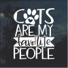 Cats are my Favorite People Cat Window Decal Sticker