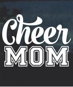 Cheer Mom Varsity Letters Decal Sticker