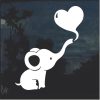Dumbo Baby Elephant Heart Cute Window Decal Sticker