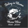 Two In Loving Memory Of Decals Bass Fishing Custom Name Dates Vinyl Decal 
