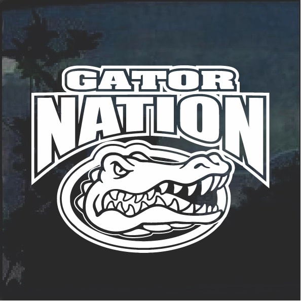 Florida Gators Gator Nation Window Decal Sticker  MADE IN USA