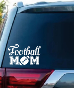 Football Mom Football Window Decal Sticker