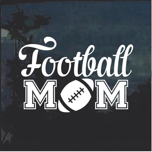 Football Mom Vinyl Decal Sticker
