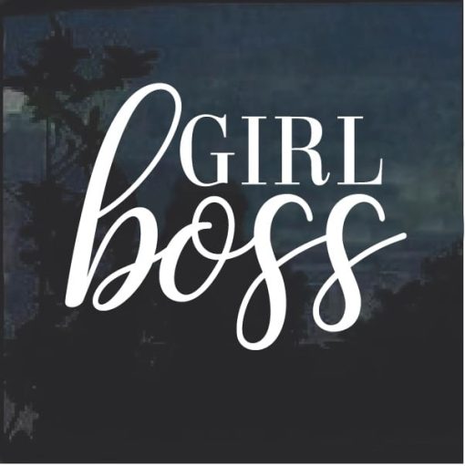 Girl Boss Window Decal Sticker