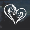 Love Heart Horse Head Window decal Sticker