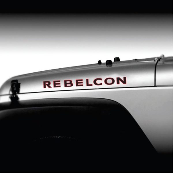 Jeep rebelcon 2 color hood decal sticker