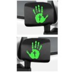 Jeep Wave Hand Cross Mirror Decals Set of 2 - Jeep Wrangler Decals
