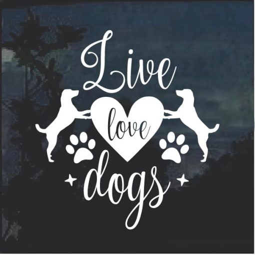 Live Love Dogs Decal Sticker