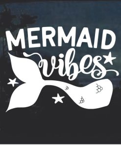 Mermaid Vibes Window Decal Sticker