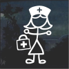 Nurse Nursing Figure Window Decal Sticker