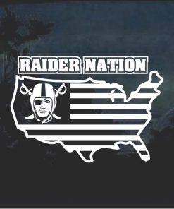 Oakland Raiders Raider Nation America Window Decal Sticker