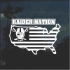 Las Vegas Raiders Raider Nation America Window Decal Sticker
