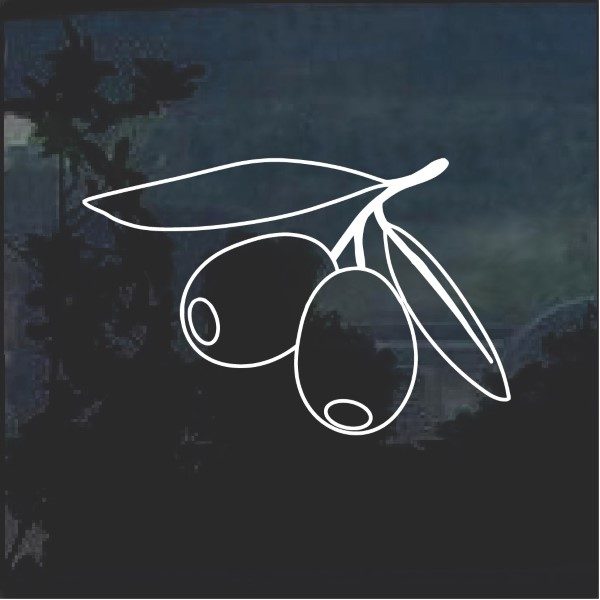 Olive Branch Bunch Window Decal Sticker