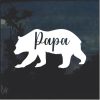 Papa Bear Car Window Decal Sticker