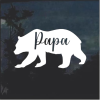 Papa Bear Car Window Decal Sticker