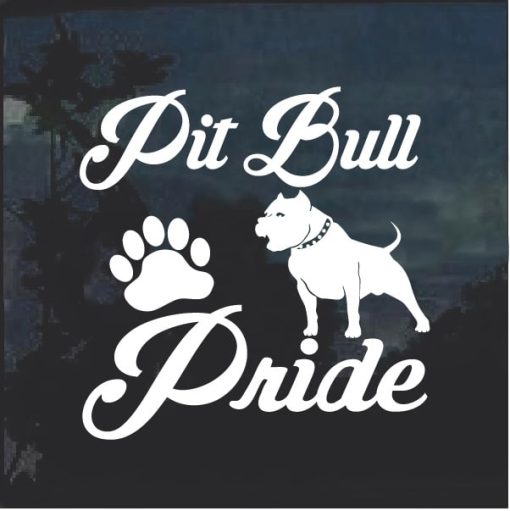 Pit Bull Pride Window Decal Sticker