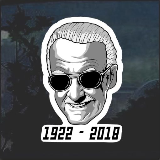 RIP Stan Lee Window Decal Sticker 1922 - 2018