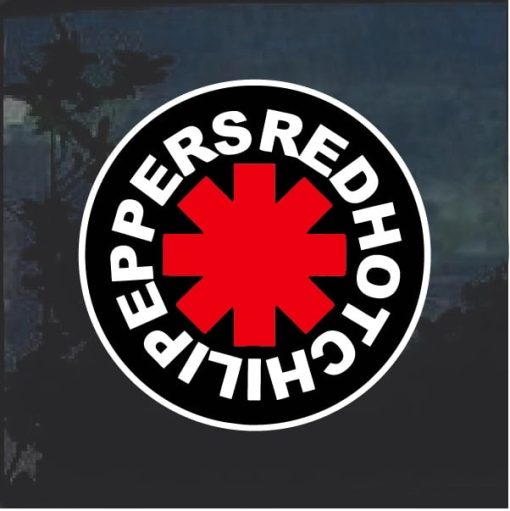 Red hot Chili Peppers full color Window Decal Sticker