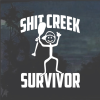 Shit Creek Survivor Window Decal Sticker