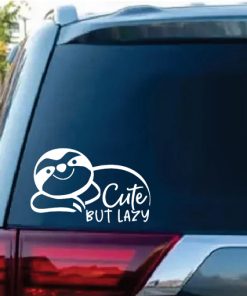 Sloth Cute but Lazy window decal Sticker